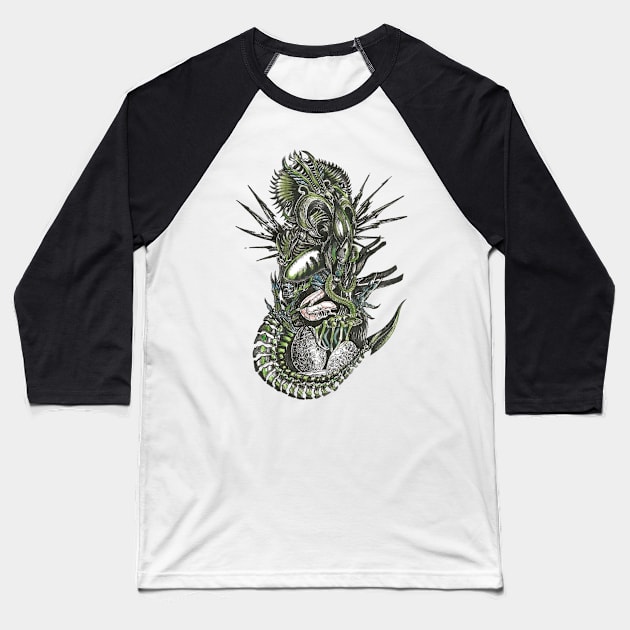 Alien lyfe Baseball T-Shirt by Peixeoni